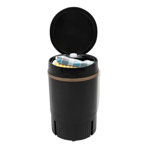 Wulimasun Mini-Waschmaschine 4,5 l tragbar, Schleudern, schwarz