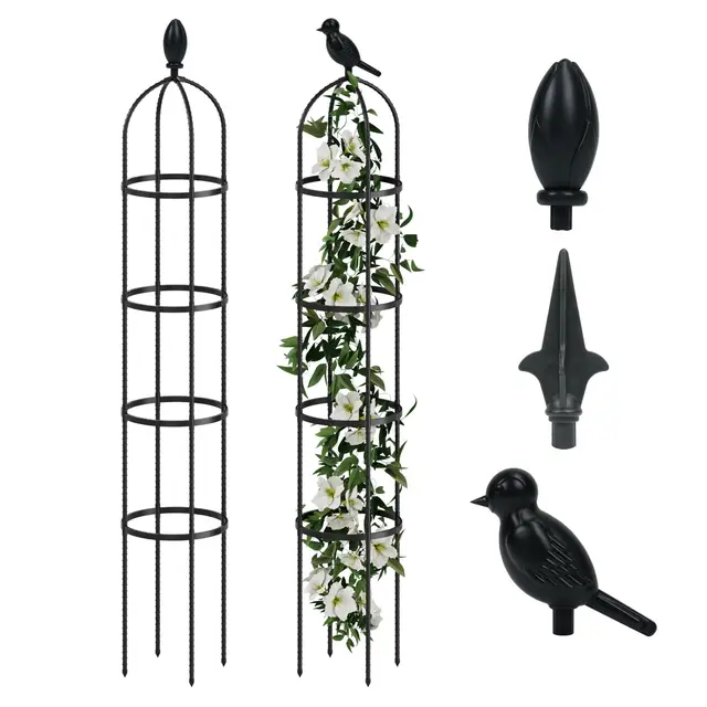 bamworld 175 cm garten obelisk