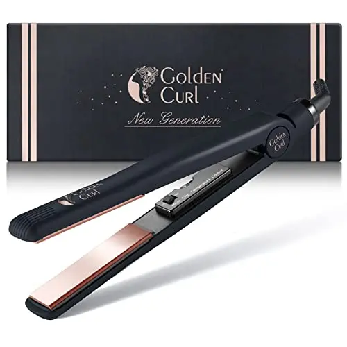 Glätteisen Locken und Glätten Haarglätter - 5 Jahre Sorgenfreiheit - Haar Styling Hair Straightener Glätteisen und lockenstab 2 in 1 zum Glätten und Locken machen (Rose Gold)