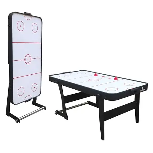 Cougar Icing XL Airhockeytisch 6ft - Klappbar | Airhockey Tisch inkl. Zubehör (Pucks & Pushers) | Airhockeytisch mit Luft für Zuhause