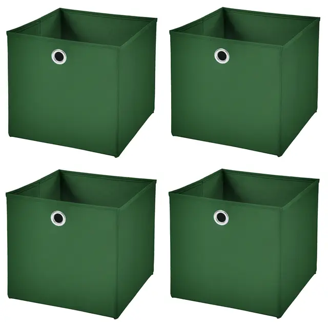 stick&shine faltbox dunkelgruen 4er set