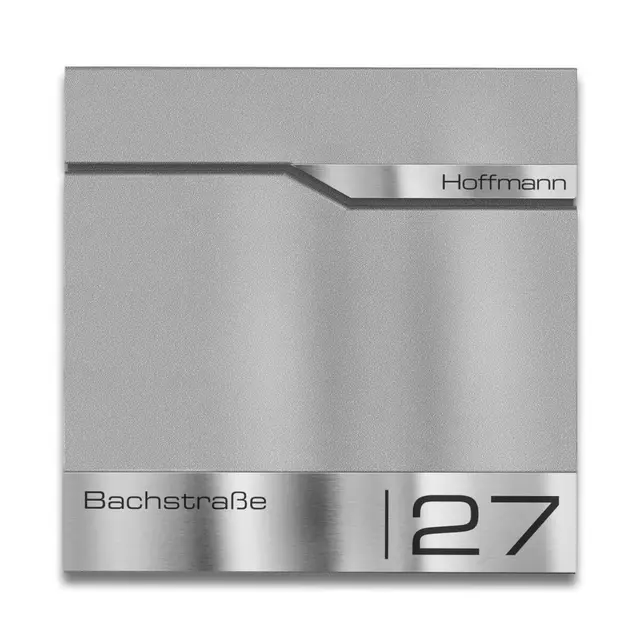 metzler briefkasten graualuminium