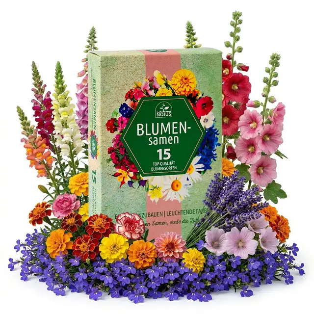 nojus 15er blumensamen-set wildblumen