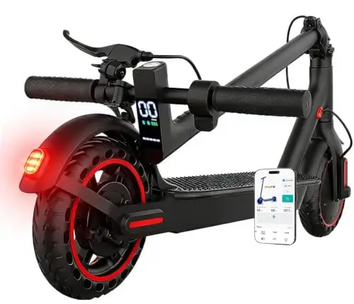 Elektroroller mit Straßenzulassung für Erwachsene, zusammenklappbar,Stoßdämpfung vorne und hinten, 10,4 Ah Akku, Reichweite 25–35 km