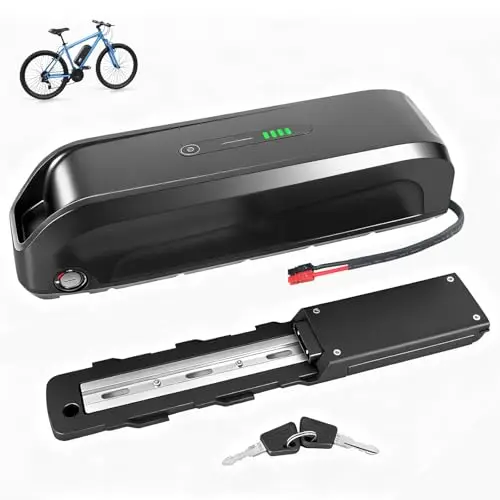 48V 15Ah Ebike Akku mit BMS, E Bike Aakku mit Schnellladegerät, Fahrrad Akku mit 30A BMS und Zellen der Klasse A für 250–1000W Bafang und andere E-Bike-Umrüsträder