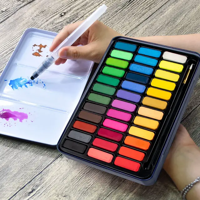 stationery island aquarellfarben set 36