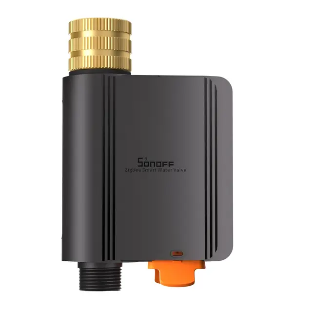 SONOFF SWV-ZFE Hydro ONE Zigbee Bewässerungscomputer mit Wasserzähler, Messinganschluss, wetterangepasster Bewässerung für Garten, automatische Steuerung, kompatibel mit Alexa & Google & SmartThings