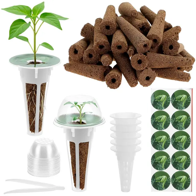 qwork 125 teilig hydroponik set mit 50