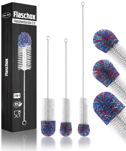 flaschox flaschenbürste 3er set