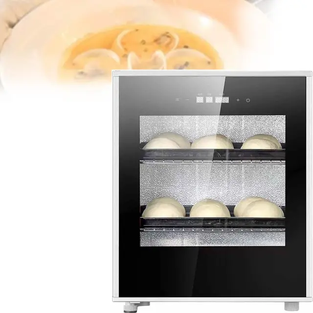 Digitale Gärbox mit Feuchtigkeitskontrolle & All-in-One-Gerät - Ideal für glutenfreie Teige,Dinkelbrote und die Zubereitung von cremigem Joghurt,Labneh oder fermentierten Saucen