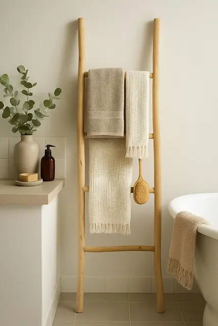 biscottini handtuchleiter holz 128 cm