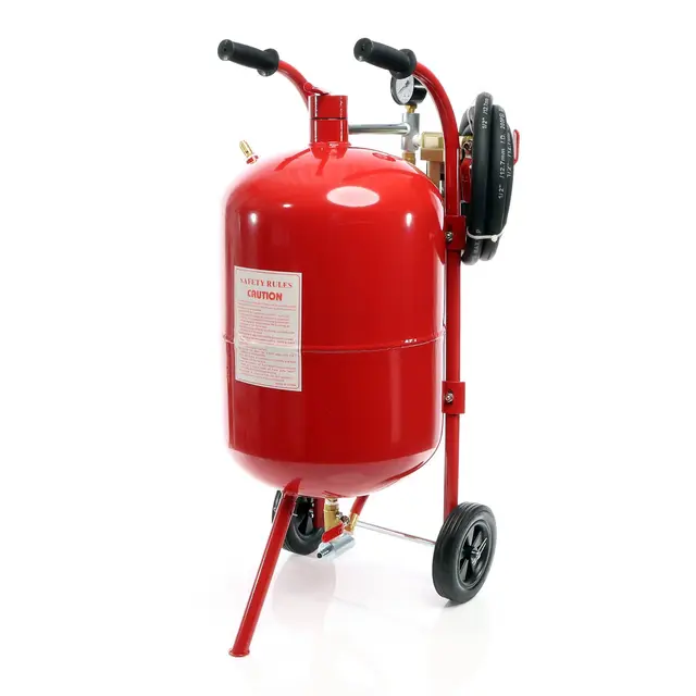 XPOtool Mobiles Sandstrahlgerät 38 L mit Zubehör