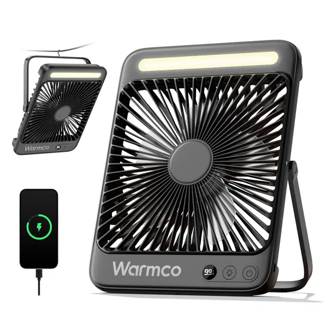 Warmco 20000mAh Akku-Ventilator