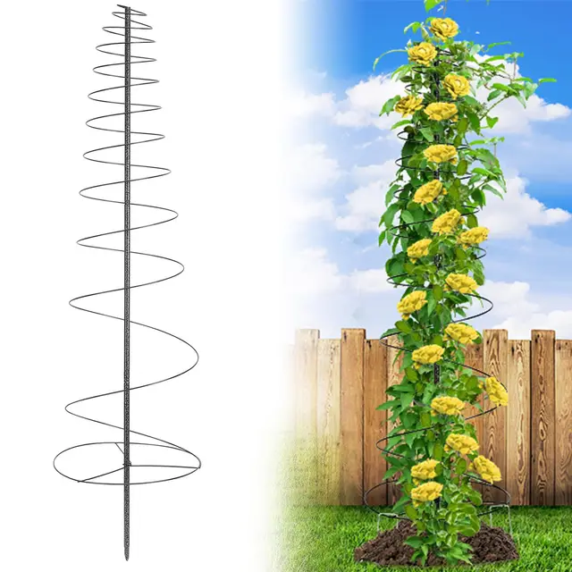 Rankgitter für Kletterpflanzen, 170cm Garten Rankhilfe Robustes aus Metall Rankgitter für Kletterpflanzen, Gemüse Blumen Pflanzen Rebe Unterstützung, Outdoor Wachstumsnetz