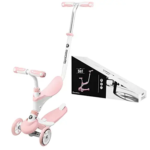 HyperMotion, Kinderroller für die Kleinen, Multifunktionsroller, Kickboard, Tretroller, Kinderscooter für Mädchen und Jungen, Roller mit Sitzgelegenheiten, Mini-Roller