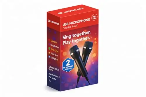 Lioncast USB Karaoke Mikrofon Set
