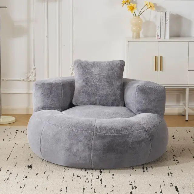 fiximaster k008 sitzsack rund grau