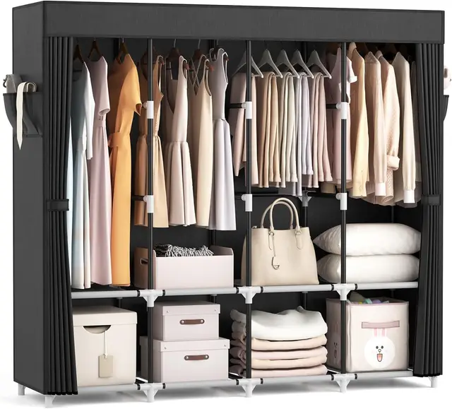 vicye faltschrank stoffschrank 170 cm