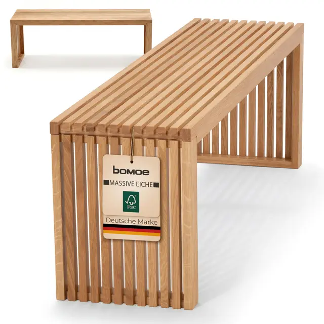 bomoe eichberg sitzbank 100 cm eiche