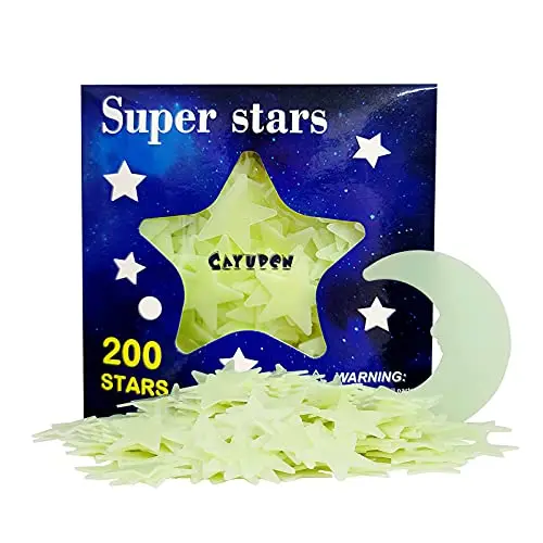 cayuden 201pcs leuchtsterne mond