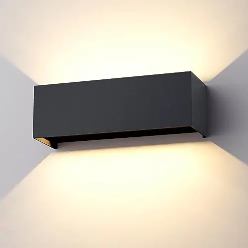 Klighten 30W Außenwandleuchte Anthrazit IP65