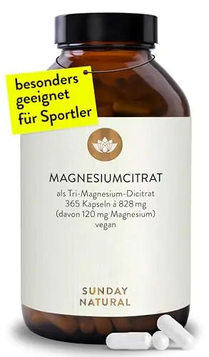 SUNDAY NATURAL Magnesiumcitrat Kapseln
