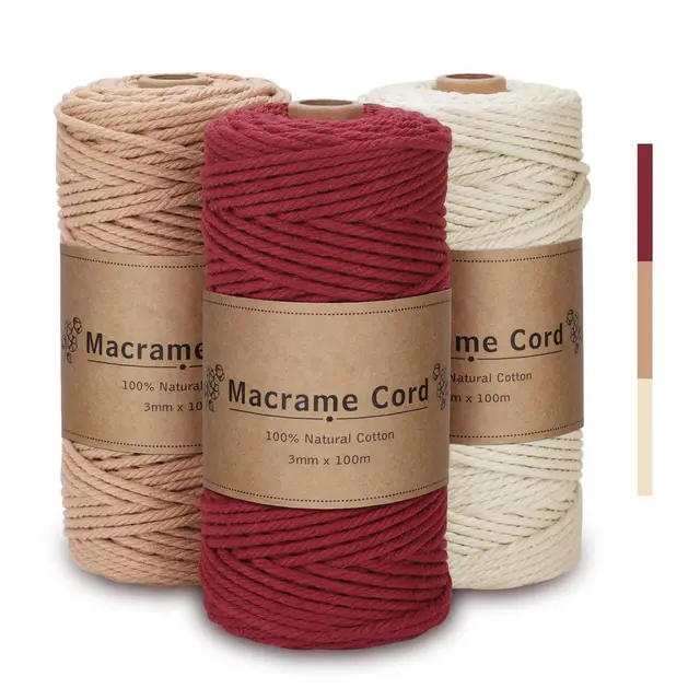 dobiger premium makramee garn set 3mm 3
