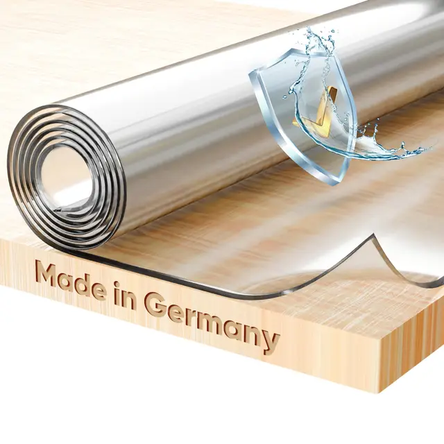 beautex glasklar folie tischschutz