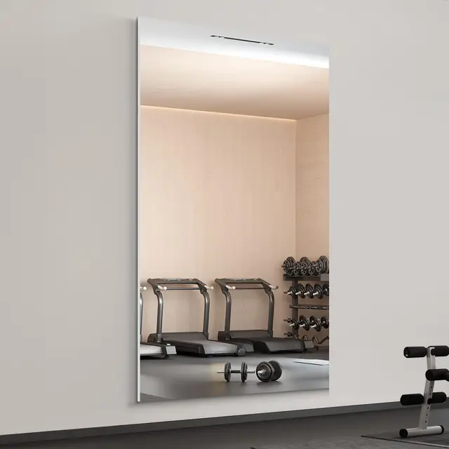 brisafe 2PCS Ganzkörperspiegel 180 x 100 cm, Wandspiegel groß Fitness Spiegel, Bruchfest Tanzspiegel übergroßer Ultraleichter Ankleidezimmer Spiegel für Fitnessstudio Zuhause Yoga