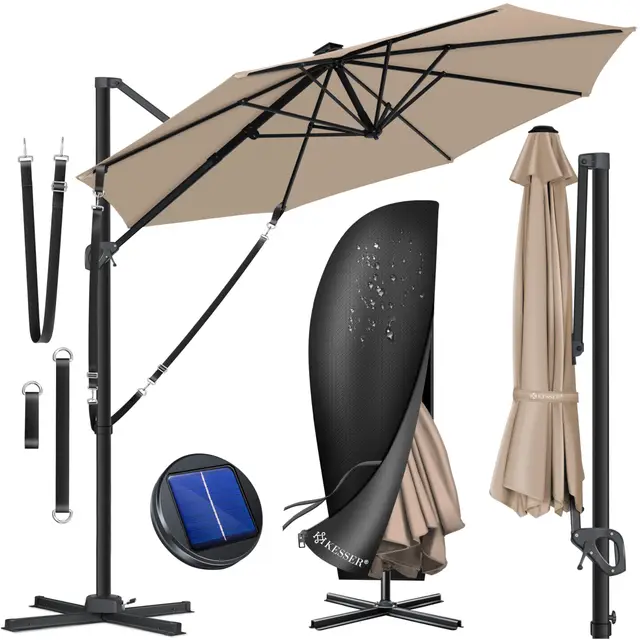 KESSER SUN XL Drehbarer Gartenschirm