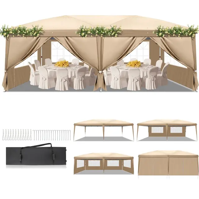 breezterra faltpavillon 3x6m