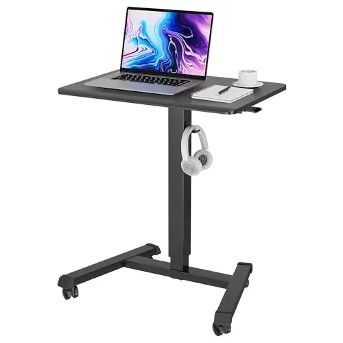 BONTEC Mobiles Stehpult 65×45cm höhenverstellbar mit Rollen