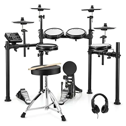 Donner DED-200 Electric Drum Set With Drum Throne/Maple Stick/Earphone/Audio Cable