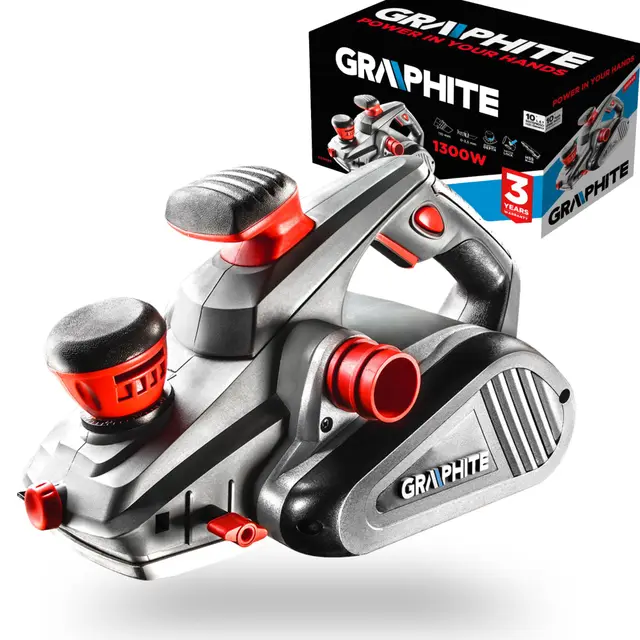 GRAPHITE 59G680 Elektrohobel 1300 W, 110 mm Hobelbreite