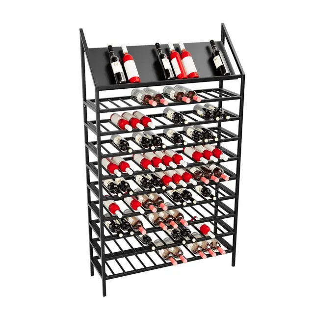 metalopro weinregal napa schwarz 130