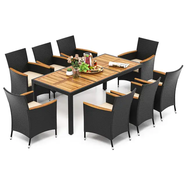 costway rattan gartenmöbel set 8