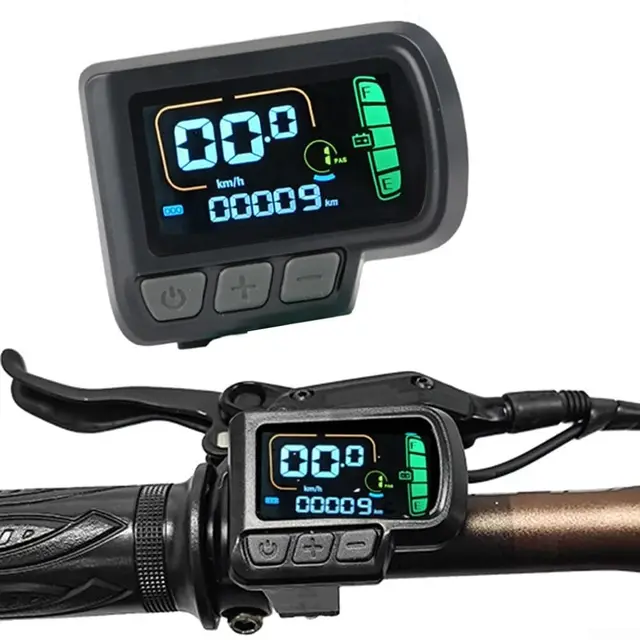 LCD Display EN06 Smart LCD Meter für E-Bike Mountainbikes Scooter Meter für Geschwindigkeit und Spannung Messwerte