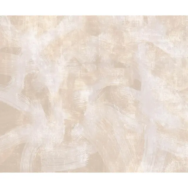 murando Fototapete selbstklebend Abstrakt 490x350cm - Foto Tapete Tapetenfolie Möbelfolie Wandverkleidung Wandtapete Motivtapeten Bildtapete Wohnzimmer 3d Effekt Modern beige weiß wie gemalt