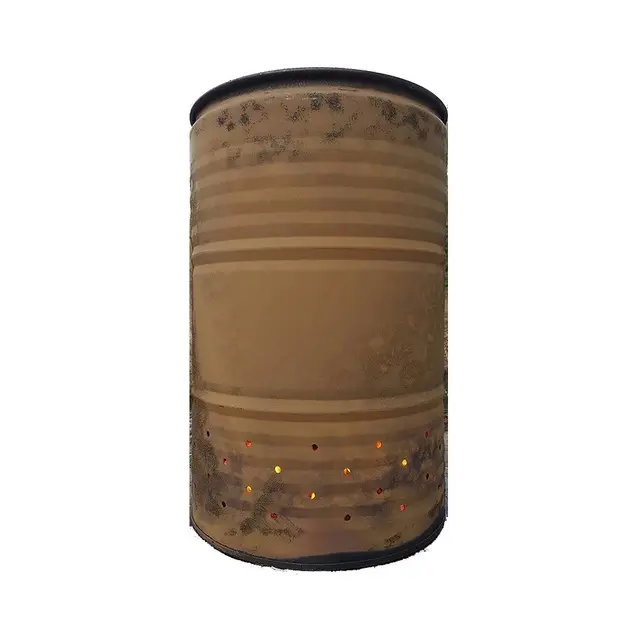 und-aus metalltonne 200 liter feuertonne