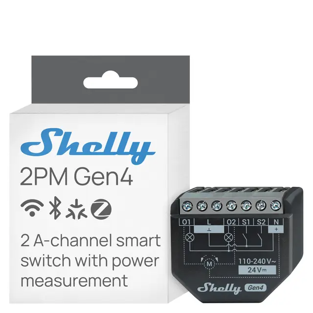 shelly 2pm gen4 rollladen-motor