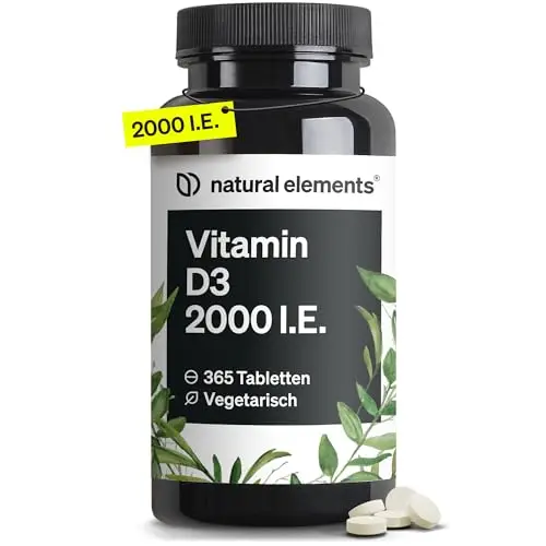 natural elements Vitamin D3 2000 I.E. 365