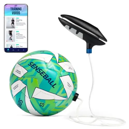 SenseBall Übungsfußball mit App - App-Gestütztes Training - Fußball Trainingszubehör & App mit 50 Übungen für Ballkontrolle & Reaktionstraining Fußball