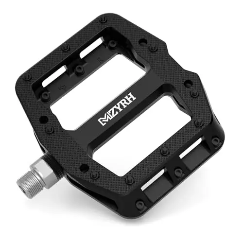 MZYRH Mountainbike-Pedale, MTB-Pedale, 9/16 Zoll, rutschfest, leicht, Aluminiumlegierung, Fahrradpedale für Rennrad, Mountainbike, BMX, MTB