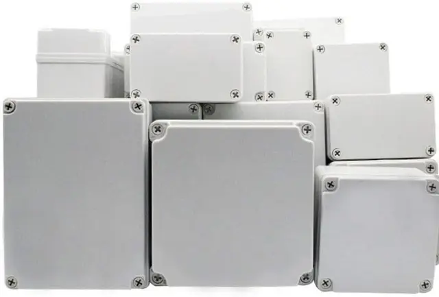 Supertool Project Box ABS Kunststoff IP67 Elektronische Anschlussdose, wasserdichte Tasche für DIY (1 Stück - 110 x 80 x 45 mm), Weiß