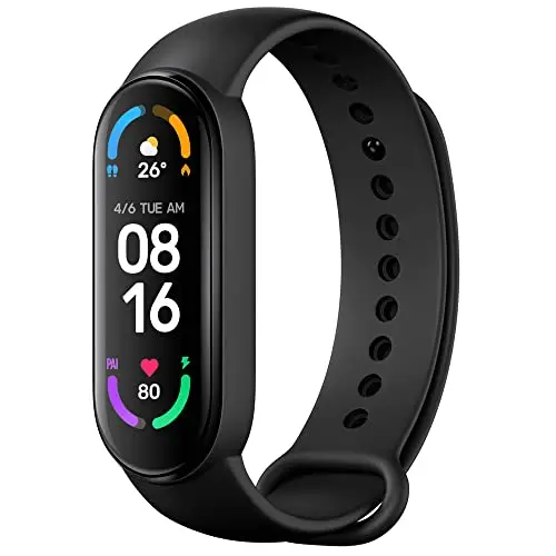 Xiaomi Mi Smart Band Fitness-Tracker & Aktivitäts-Tracker (TFT-Display, SpO2 Tracking, Schlafüberwachung, Herzfrequenzmessung, Benachrichtigungen, Schrittzähler, 5ATM wasserdicht, Mi Fit App)