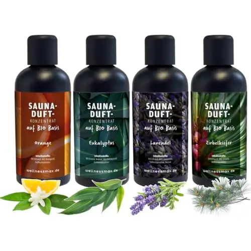 wellnessmax bio saunaaufguss set 4x100ml
