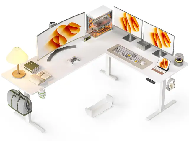 WALKINGDESK L-förmig Höhenverstellbarer Schreibtisch Elektrisch 190 x 150 cm