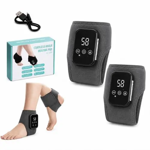 2er-Pack Fussmassagegerät Elektrisch – 3-in-1 Fußmassagegerät gegen Schmerzen & zur Förderung der Durchblutung, kabellos, elektrisch, wiederaufladbar, ideal bei Neuropathie & Plantarfasziitis