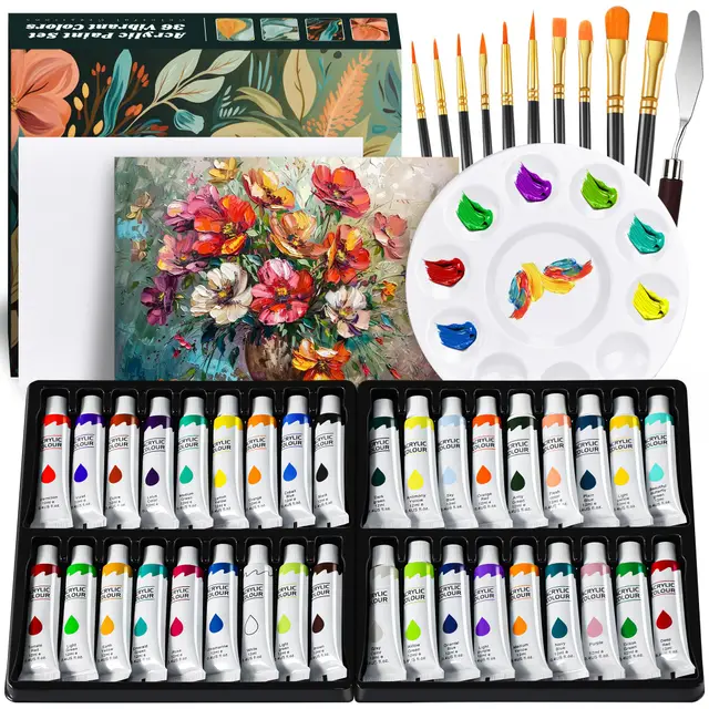 dazspirit acrylfarben-set 36 farben