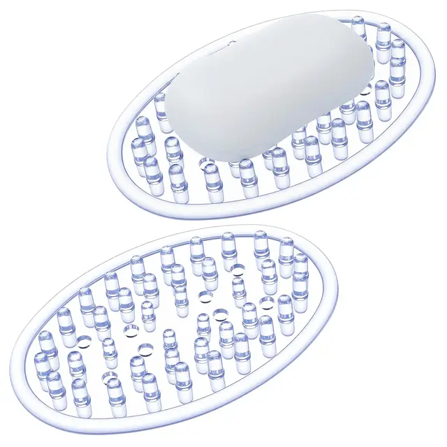 mabor transparente seifenschale 2 stück